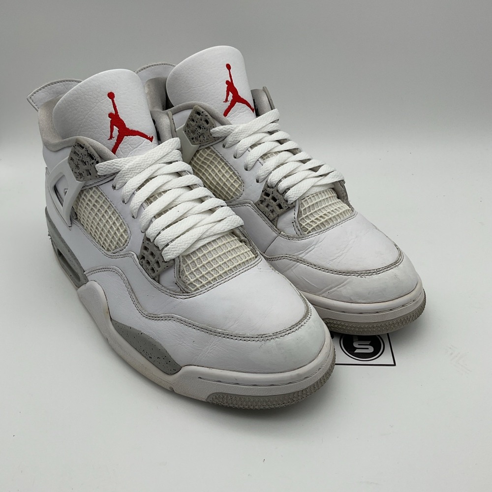 Size 10 - Jordan 4 Retro Mid White‎ Oreo (CT8527-100) - Picture 4 of 8